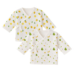 Muslin Front Open Kimono For New Born Baby | Pack of 2