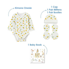 Moms Home Newborn Baby Homecoming Gift Set | Newborn Essential Gift Hamper | Soft, Gentle & Thoughtful Newborn Gift | Pack of 5