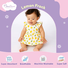 Organic Cotton Baby Girls Frock | Comfortable & Stylish Frock For Infant & Toddler Girls | Pack of 1