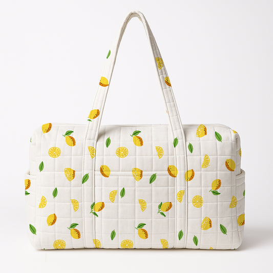 Baby Organic Cotton Diaper Carry Bag For Mothers | Lemon