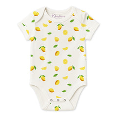 Baby Home Coming Outfit Set | Baby Shower Gift Hamper | Baby Essential Clothes Set | Lemon | 0-6 Months | Pack of 5