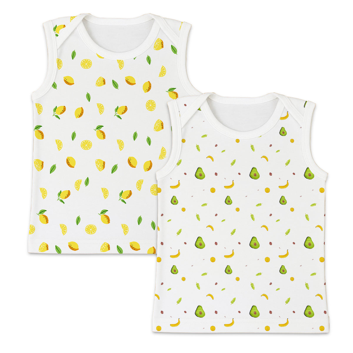 Baby Vest for Boys & Girls | Organic Cotton Baby Top For Newborns, Infants & Toddlers | Pack of 2