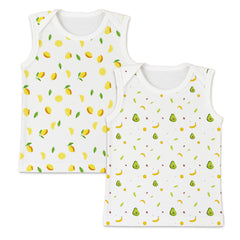 Baby Vest for Boys & Girls | Organic Cotton Baby Top For Newborns, Infants & Toddlers | Pack of 2