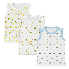 Baby Vest for Boys & Girls | Organic Cotton Baby Top For Newborns, Infants & Toddlers | Pack of 3
