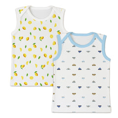 Baby Vest for Boys & Girls | Organic Cotton Baby Top For Newborns, Infants & Toddlers | Pack of 2