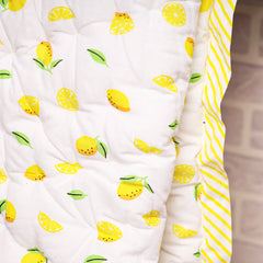 Baby Quilt Organic Cotton | Blanket | 100x150 CM | 0-5 Year | Lemon | Pack of 1