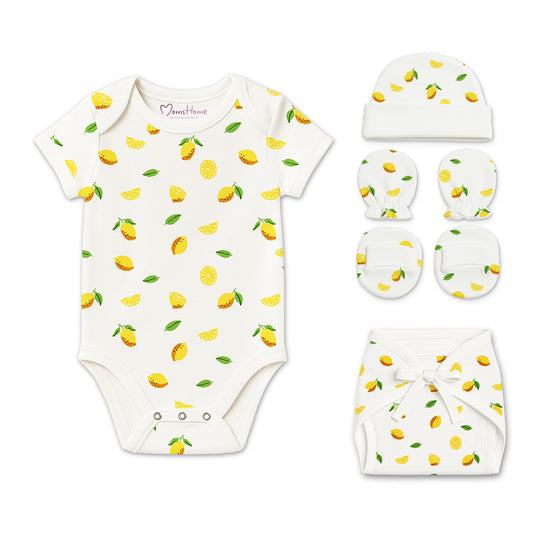 Baby Home Coming Outfit |  New Born Essential Clothes Set | Baby Shower Gift Hamper | Pack of 5