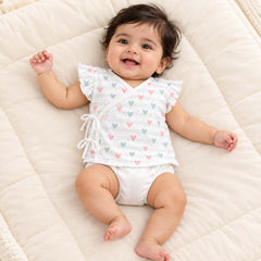 Organic Cotton Newborn Baby Clothing Set | Baby Shower Gift Hamper | 0-3 Months | Pack of 6