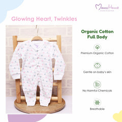 Baby Home Coming Outfit Set | Baby Shower Gift Hamper | Baby Essential Clothes Set | Heart | 0-6 Months | Pack of 5