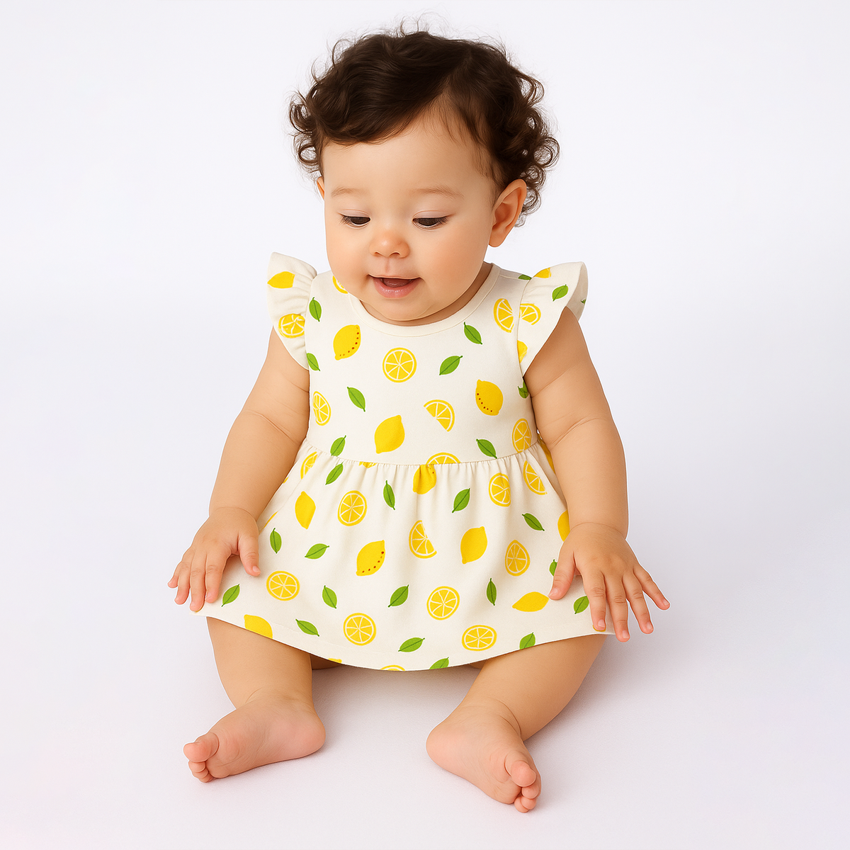 Organic Cotton Baby Girls Frock | Comfortable & Stylish Frock For Infant & Toddler Girls | Pack of 1