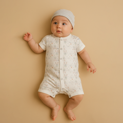 Organic Cotton New Born Baby Jumpsuit | Baby Romper | New Born Baby Clothing | 3-12 Months | Pack of 1