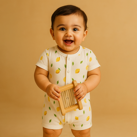 Organic Cotton New Born Baby Jumpsuit | Baby Romper | New Born Baby Clothing | 3-12 Months | Pack of 1