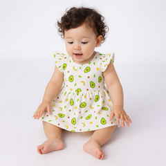 Organic Cotton Baby Girls Frock | Comfortable & Stylish Frock For Infant & Toddler Girls | Pack of 1