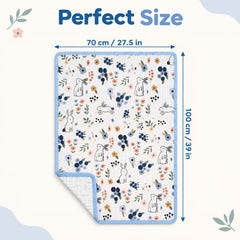 Organic Cotton 6 Layer Muslin Blanket | Super Soft Cotton Kids Blanket | 100X70 CM | 0-12 Months | Pack of 1