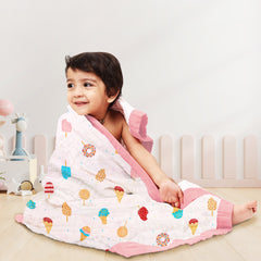 Organic Cotton 6 Layer Muslin Blanket | Super Soft Cotton Kids Blanket | 140X200 CM | 5-15 Years | Pack of 1