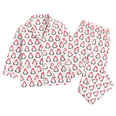 Organic Cotton Kids Night Suit | Full Sleeves Sleepwear | Penguins