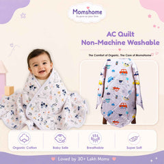 Ac Quilt Blanket cum Bedspread | 0-3 Years | 100X120 cm | Blossom