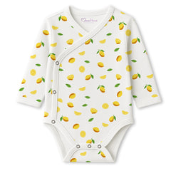 Organic Cotton Front Open Kimono Onesie For New Born Baby | 0-6 Months | Pack of 1