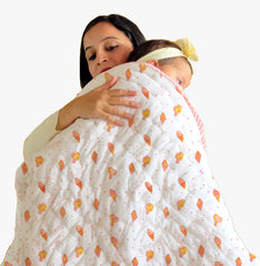 Baby Quilt - Colourful IceCream  Print- 0-5 Years - 100*150* 5 Cms