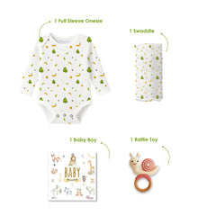 Newborn Baby Home coming Gift Set | New Born Essential Gift Hamper | Pack of 4