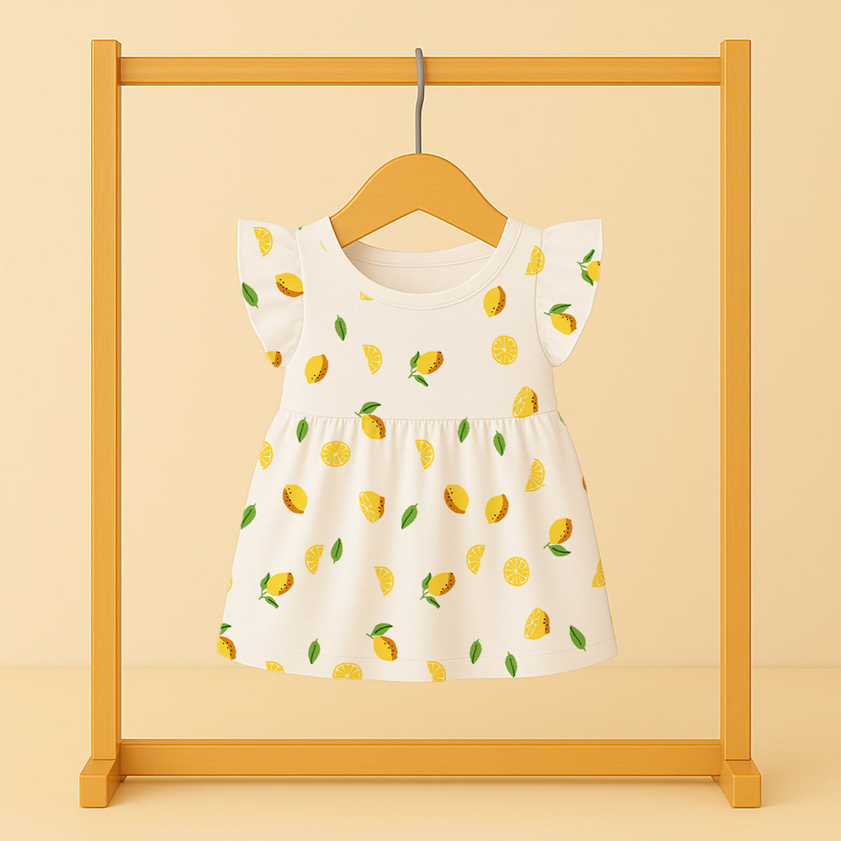 Organic Cotton Baby Girls Frock | Comfortable & Stylish Frock For Infant & Toddler Girls | Pack of 1