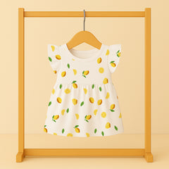 Organic Cotton Baby Girls Frock | Comfortable & Stylish Frock For Infant & Toddler Girls | Pack of 1
