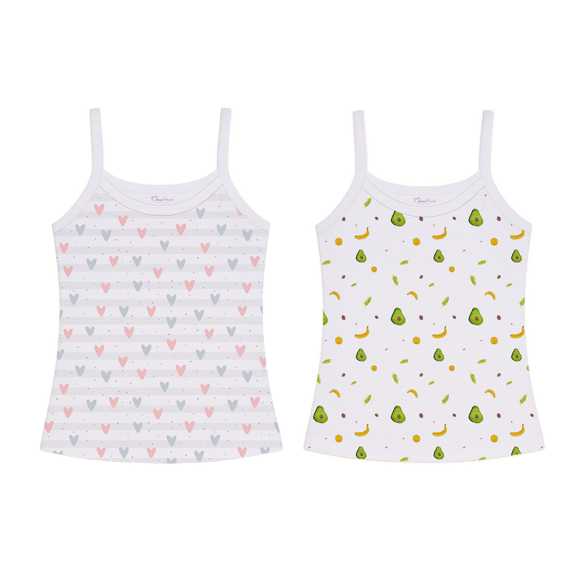 Baby Girl Vest | Soft Organic Cotton Sleeveless Top For Newborn, Infant & Toddler Girls | Pack of 2