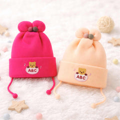 Winter Warm Woolen Baby Cap For 0–12 Months | Soft Infant Beanie Hat | Newborn Winter Headwear | Pack of 2