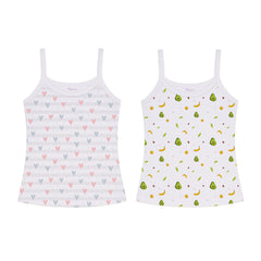 Baby Girl Vest | Soft Organic Cotton Sleeveless Top For Newborn, Infant & Toddler Girls | Pack of 2