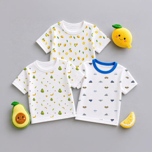 Organic Cotton Baby T-Shirts for Boys & Girls | Comfortable Infant Baby Wear & Toddler Clothing | Pack of 3