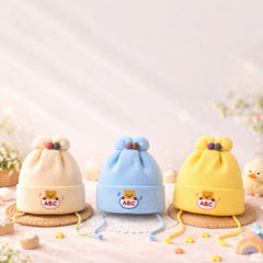 Winter Warm Woolen Baby Cap For 0–12 Months | Soft Infant Beanie Hat | Newborn Winter Headwear | Pack of 3