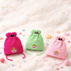 Winter Warm Woolen Baby Cap For 0–12 Months | Soft Infant Beanie Hat | Newborn Winter Headwear | Pack of 3