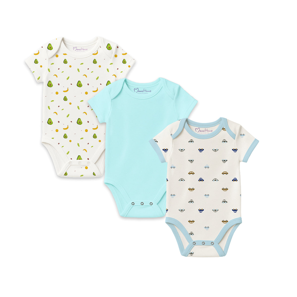 Organic Cotton New Born Baby Onesie | New Born Baby Dress | 0-6 Months | Pack of 3