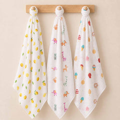 Baby Muslin Swaddle - 100x100 cm - Pack of 3