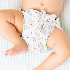 Printed Cushioned Nappies Combo | Organic Cotton Nappies For New Born Baby | 0-6 Months | Heart, Lemon, Bunny | Pack of 3