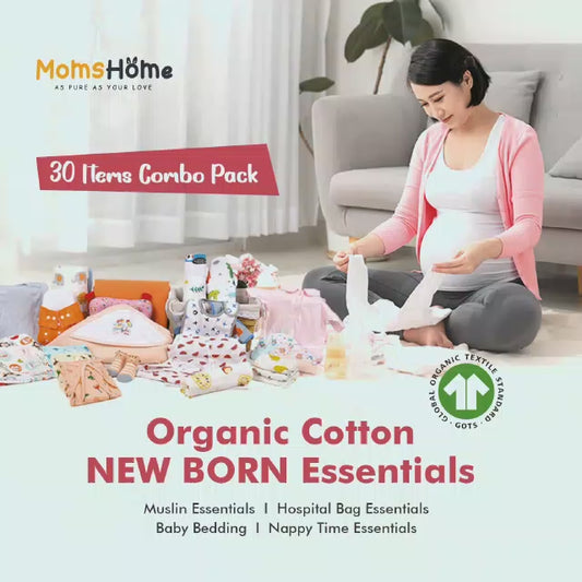 New Born Baby Essentials Gift Combo Box - 30 Items