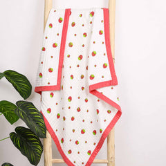 Baby 6 Layer Muslin Blanket Cum Towel | 100X100 CM | 0-3 Years | Pack of 1