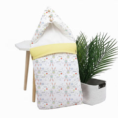 Baby Sleeping Bag And Carry Nest | Cotton Bedding Set For Infants And New Born Baby | Portable And Travel Friendly | 0-6 Months