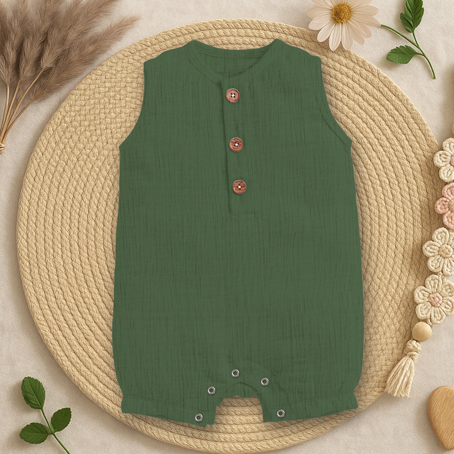 Baby Romper Linen Baby Boy Clothes Baby Romper Sleeveless Romper