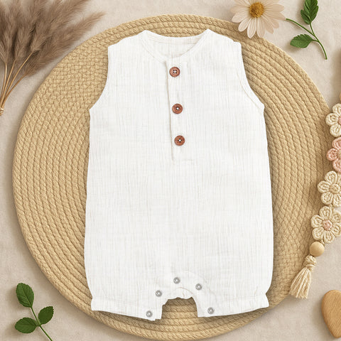 Baby Romper | Sleeveless Romper For New Born | Organic Cotton Super So ...
