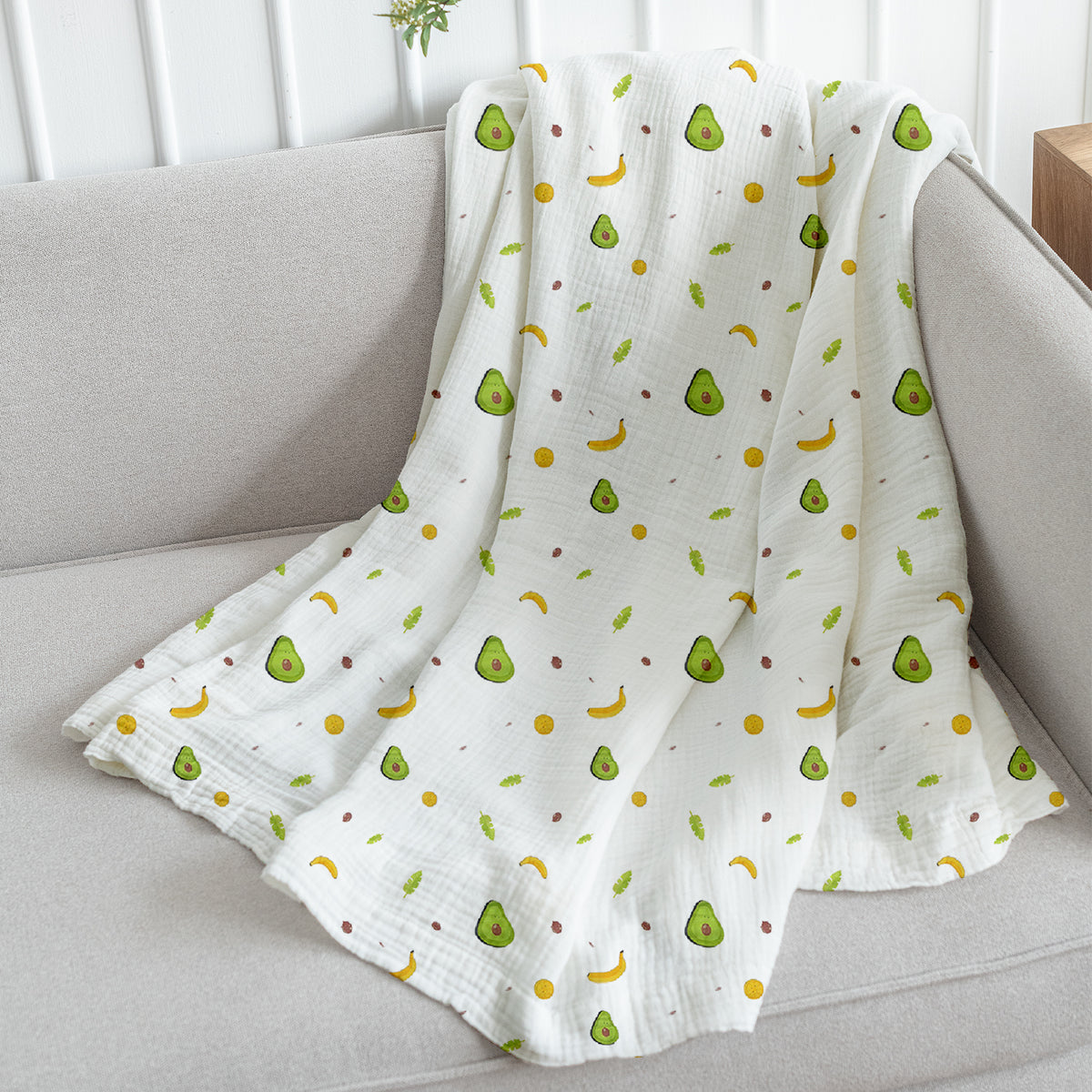 Baby Muslin Swaddle | 100x100 CM | Pack of 1 | Avocado