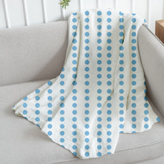 Baby Muslin Swaddle | 100x100 cm | Blue Dot