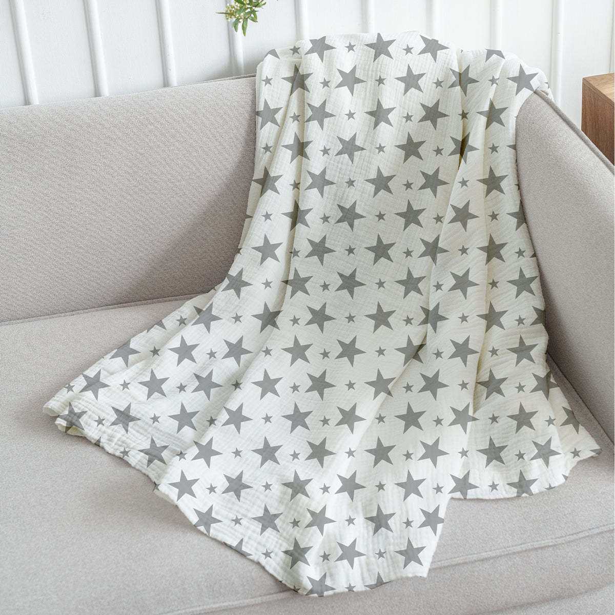 Baby Muslin Swaddle | 100x100 cm | Star