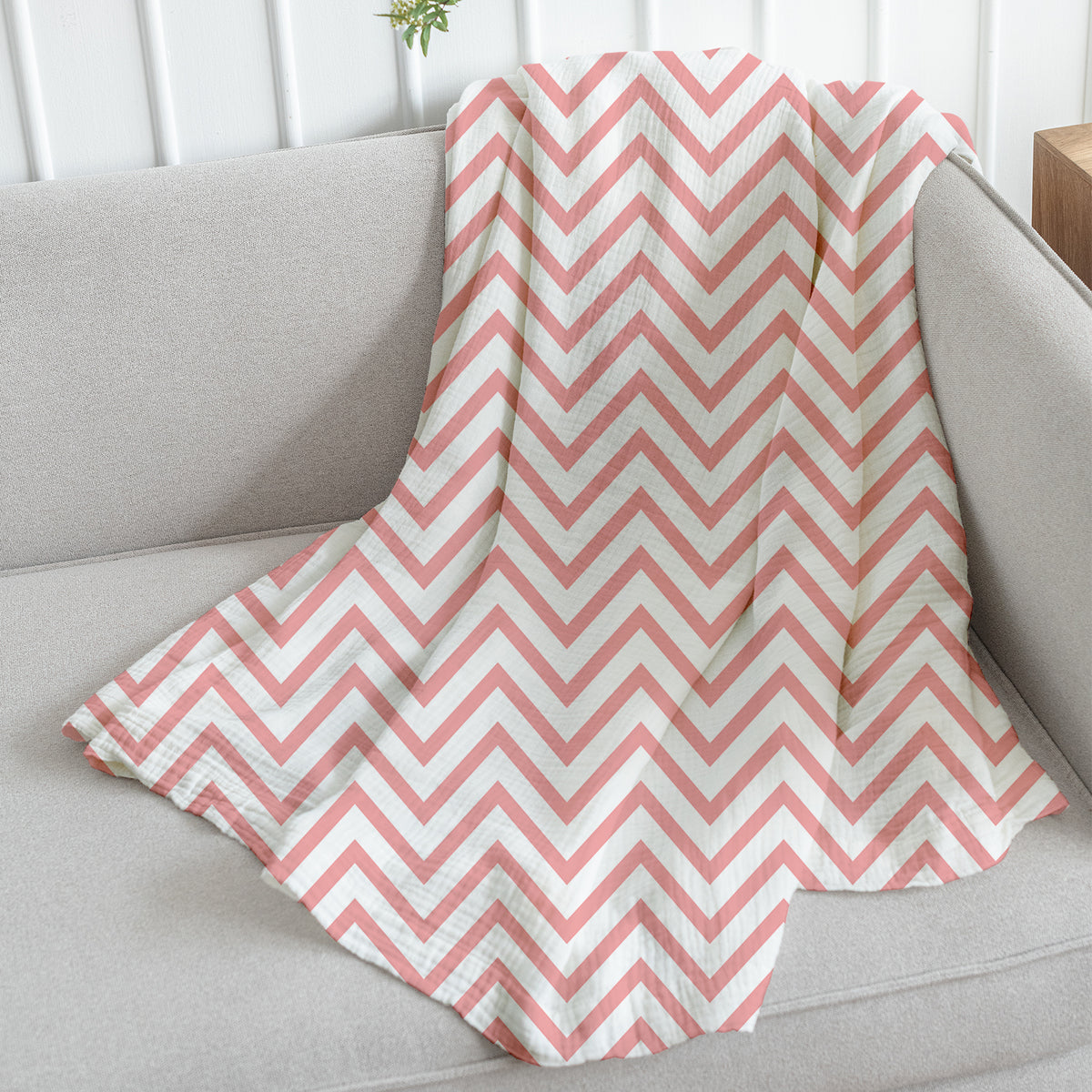 Baby Muslin Swaddle | 100x100 cm | Zig Zag