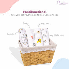 Baby Muslin Swaddle - 100x100 cm - Pack of 3