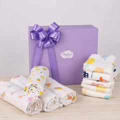 Moms Home Infant Multi-Coloured Printed 9-Piece Baby Apparel Gift Set