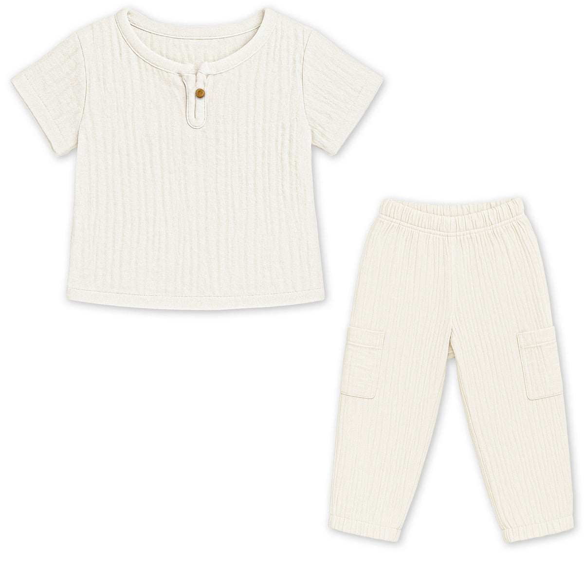 T-Shirt & Pant Co-ord Set for Kids | Elegant & Comfortable Summer Wear | Organic Cotton Clothing Set | Pack of 1