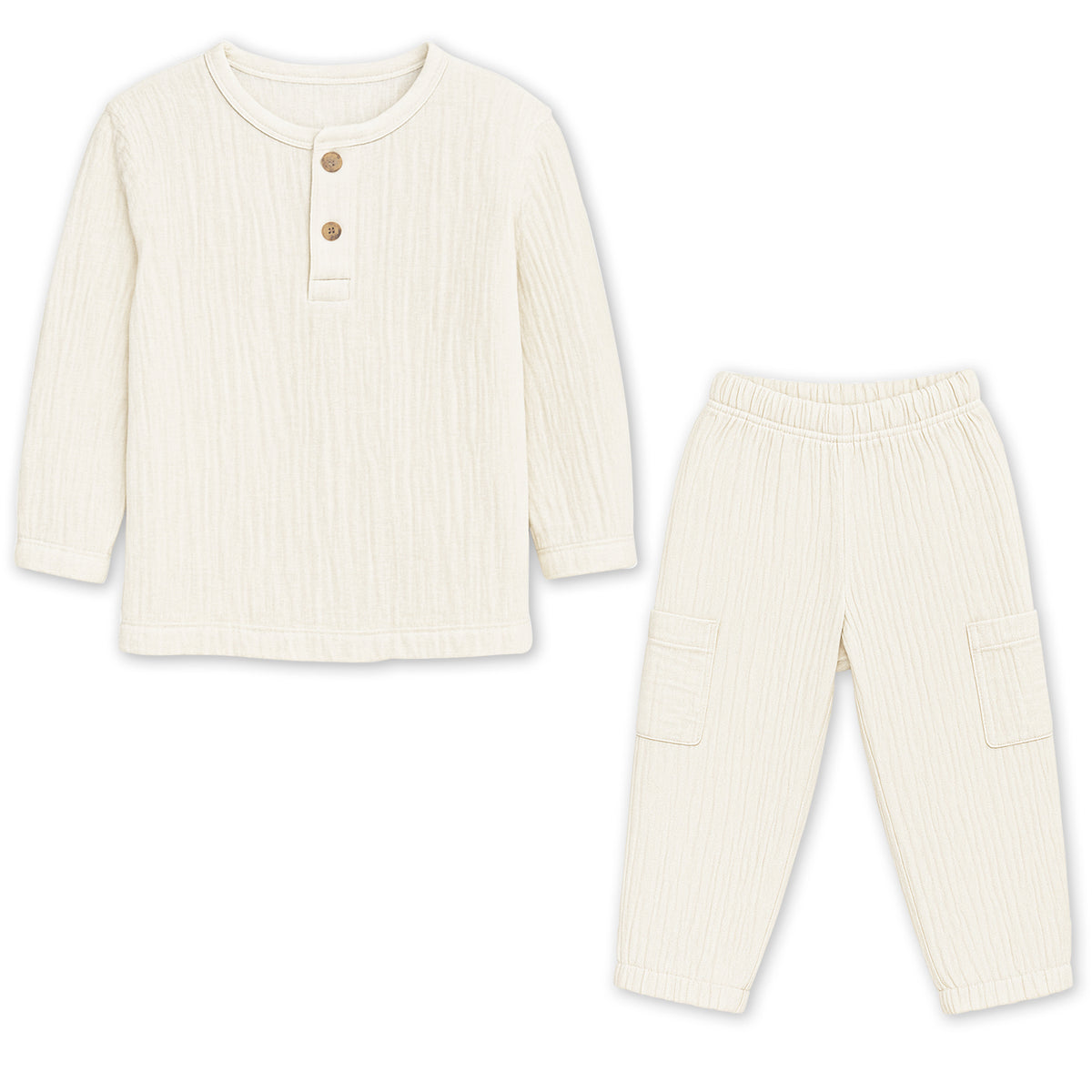 Shirt & Pant Co-ord Set for Kids | Elegant & Comfortable Summer Wear | Organic Cotton Clothing Set | Pack of 1