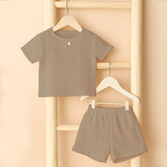 Organic Cotton Kids Co-Ord Set | T- Shirt & Short | Pack of 2