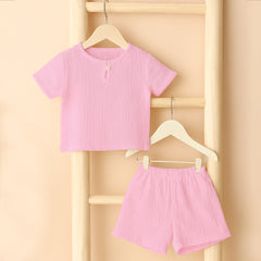 Organic Cotton Kids Co-Ord Set | T- Shirt & Short | Pack of 2